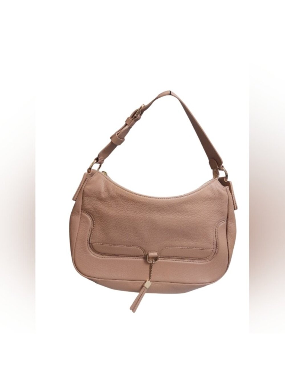 Hugo Boss Beige Leather Shoulder Hand Bag